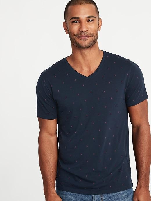 Soft-washed Printed Perfect-fit Tee For Men