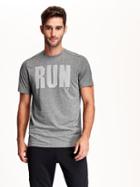 Old Navy Go Dry Graphic Tee Size Xxl Big - Heather Gray