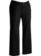 Old Navy Womens Plus Essential Double Weave Trousers - Black