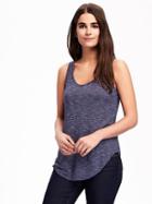 Old Navy Relaxed Curved Hem Tank For Women - Navy Stripe