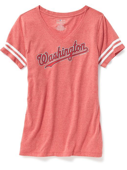 Old Navy Mlb V Neck Tee For Women - Washington Nationals