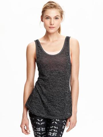 Old Navy Womens 2 In 1 Burnout Tanks Size L - Wink Pink Neon