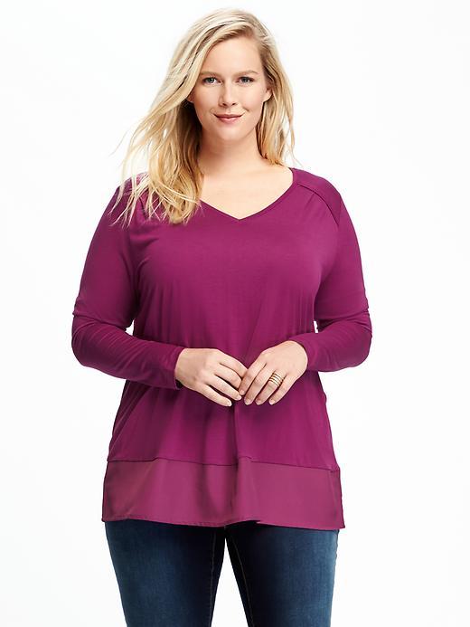 Old Navy V Neck Plus - Fuchsia Generations