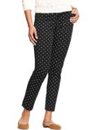 Old Navy Womens The Pixie Skinny Ankle Pants - On Black Dot