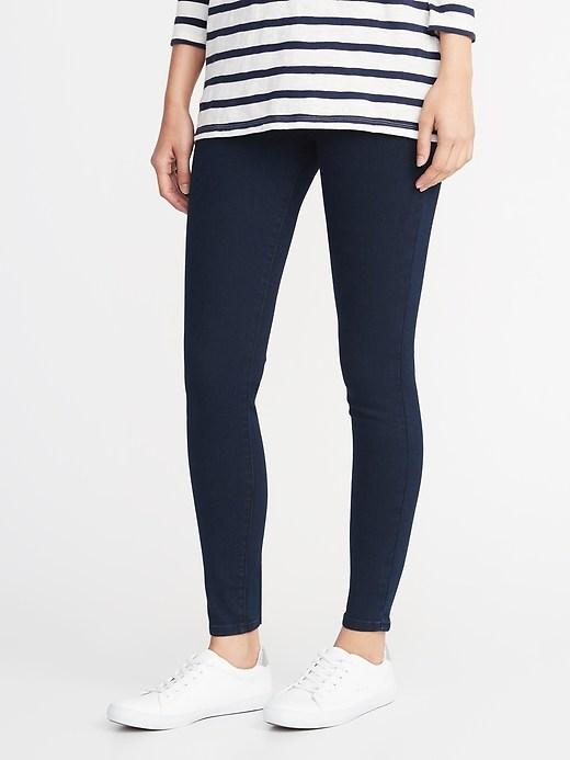 Old Navy Womens Super Skinny Pull-on Jeggings For Women Dark Wash Size 0