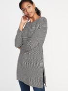 Old Navy Womens Luxe Long & Lean Striped Tunic For Women O.n. New Black Stripe Size Xl