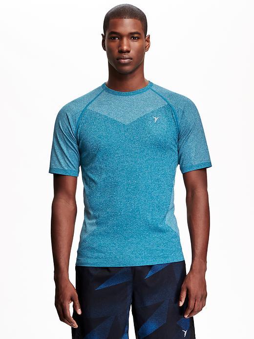 Old Navy Seamless Go Dry Performance Tee - Blue Danube