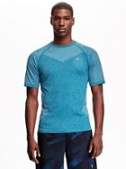 Old Navy Seamless Go Dry Performance Tee - Blue Danube