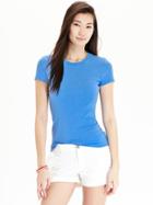 Old Navy Womens Perfect Crew-neck Tee A New Blue Size L