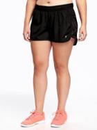 Old Navy Womens Plus White Denim Shorts 4 - Black
