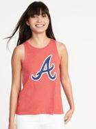 Old Navy Womens Mlb Team-graphic Tank For Women Atlanta Braves Size M