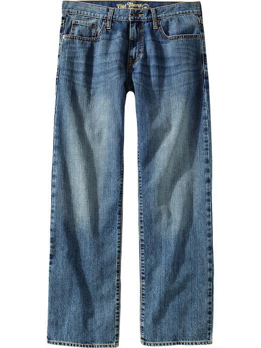 Old Navy Mens Loose Fit Jeans Size 30 W (30l) - Medium Blue