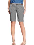 Womens Skinny Bermudas 10&quot; Size 4 Petite - Cinder Smoke