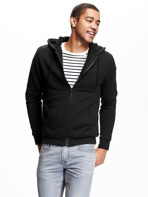 Old Navy Sherpa Lined Zip Hoodie - Blackjack