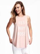 Old Navy Graphic High Neck Tank For Women - Blushin Up