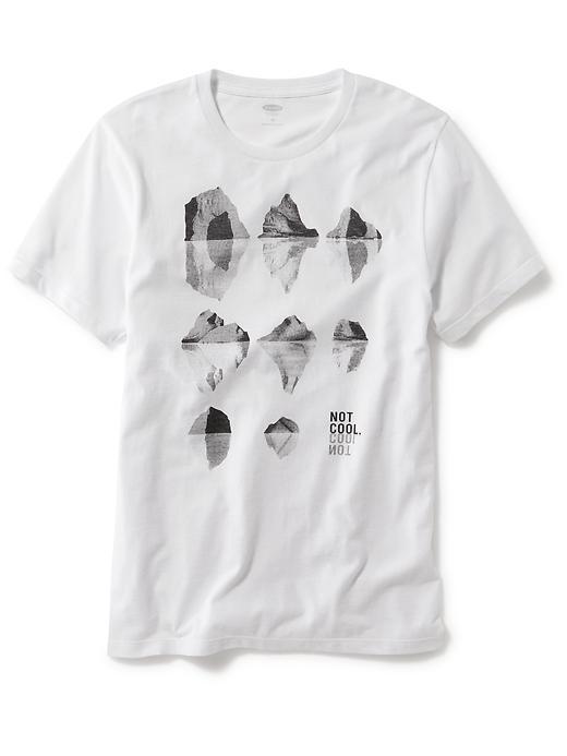 Old Navy Mens Graphic Tees Size L Tall - Bright White