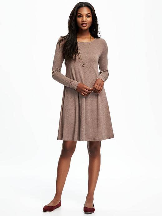 Old Navy Jersey Knit Swing Dress For Women - Barnswallow