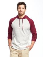 Old Navy Soft Wash Raglan Sleeve Pullover Hoodie For Men - Gosh Garnet