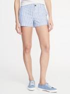 Mid-rise Twill Everyday Shorts For Women - 3 1/2-inch Inseam
