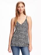 Old Navy Relaxed V Neck Cami For Women - Gray Print