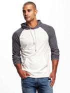 Old Navy Color Blocked Raglan Sleeve Hoodie For Men - Calla Lillies