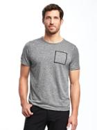 Old Navy Go Dry Regular Fit Training Tee For Men - Heather Gray