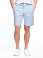 Old Navy Built In Flex Oxford Signature Shorts For Men 9 - Chambray Blue