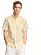 Old Navy Slim Fit Short Sleeve Shirt For Men - You Are Butter Off