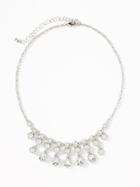 Old Navy Womens Crystal Statement Necklace For Women Clear Size One Size