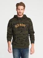 Old Navy Logo Fleece Pullover Hoodie For Men - Army Camo