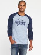 Old Navy Go And Roam Raglan Tee For Men - Blue Combo