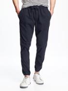 Old Navy Twill Joggers For Men - Navy Captain