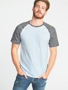 Old Navy Mens Soft-washed Color-block Raglan Tee For Men Just Chill Size Xxl