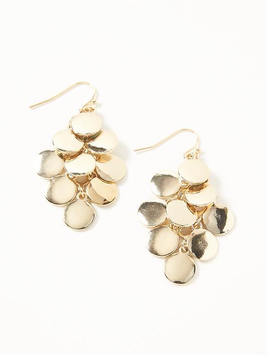 Old Navy Ring Chandelier Earrings For Women - Gold