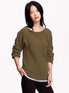 Old Navy Textured Boatneck Sweater Size M - Pasture Present