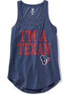 Old Navy Relaxed Nfl Scoop Neck Graphic Tank For Women - Texans