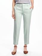 Old Navy Mid Rise Straight Harper Pants For Women - Mint Mist