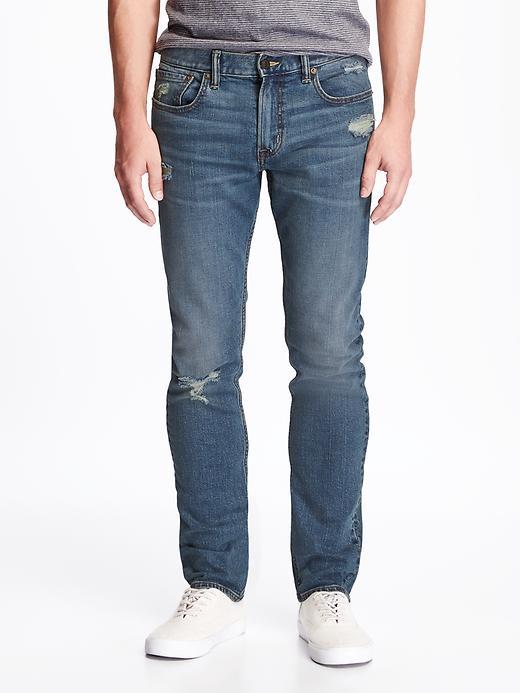 Old Navy Built In Flex Skinny Jeans For Men - Light Wash