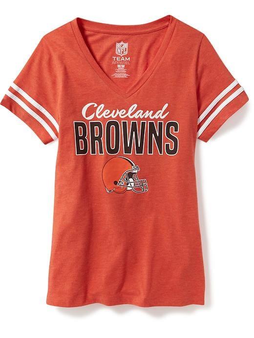 Old Navy Womens Nfl Team V-neck Tee For Women Cleveland Browns Size Xs