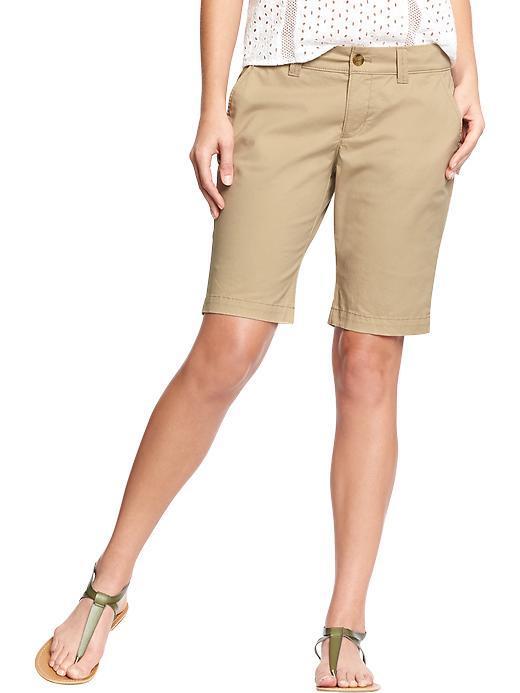 Old Navy Womens Skinny Bermudas 10&quot; - Rolled Oats
