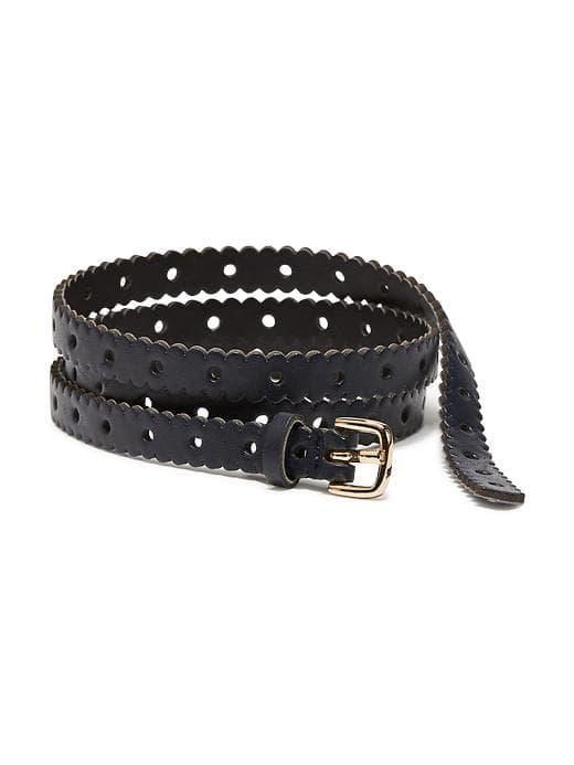 Old Navy Laser Cut Skinny Belt For Women - Blue