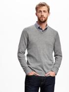 Old Navy V Neck Sweater For Men - Heather Grey