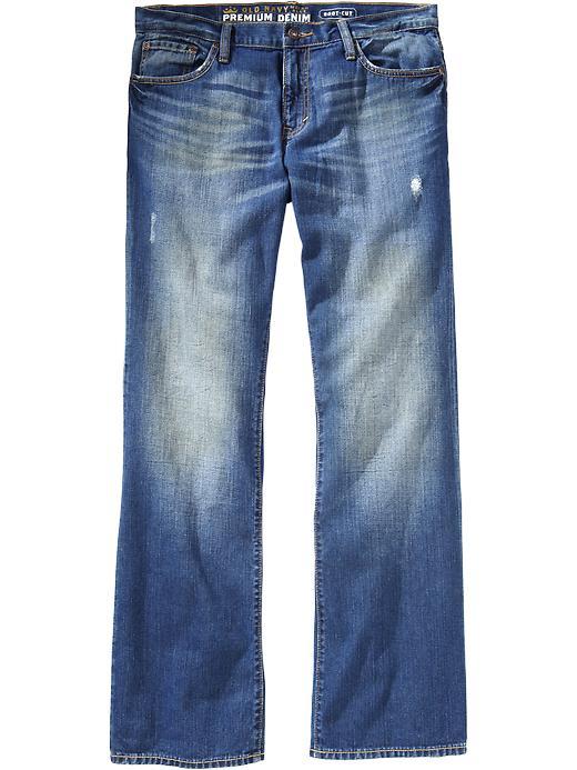 Old Navy Mens Premium Boot Cut Jeans Size 30 W (34l) - Medium Blue