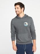 Old Navy Mens Graphic Lightweight Cali Fleece Dry Quick Hoodie For Men Seaside Palms Size Xxl