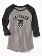 Old Navy Womens Nhl Team-graphic Raglan Tee For Women La Kings Size Xxl