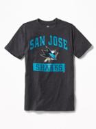 Old Navy Mens Nhl Team-graphic Tee For Men San Jose Sharks Size M