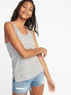 Old Navy Womens Everywear Scoop-neck Tank For Women Heather Gray Size Xxl