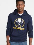 Old Navy Mens Nhl Team-graphic Pullover Hoodie For Men Buffalo Sabres Size L