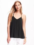 Old Navy Relaxed Sueded Strappy Cami For Women - Black