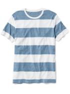 Old Navy Striped Crew Neck Tee - Blue Monaco